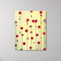 Surreal 22 x 28 Moderne Wildblumen