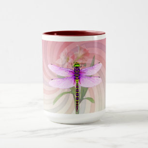 Surreal 60er Theme Dragon Fly Tasse