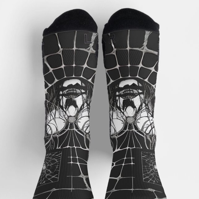 Surreal Abstract Portrait Socken (Oben)