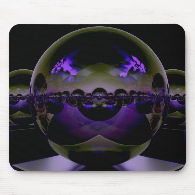 Surreal Alien Landscape - Seltsames Lila Licht Mousepad (Vorne)