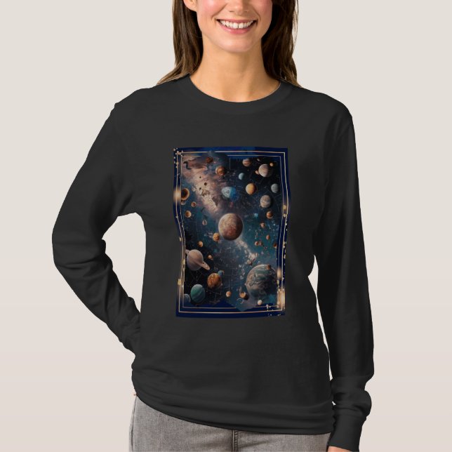 Surreal Alien World - Interstellar Puzzle Cosmic A T-Shirt (Vorderseite)