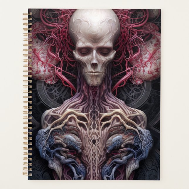 Surreal Anatomy Horror Sci-Fi Art Planer (Vorderseite)