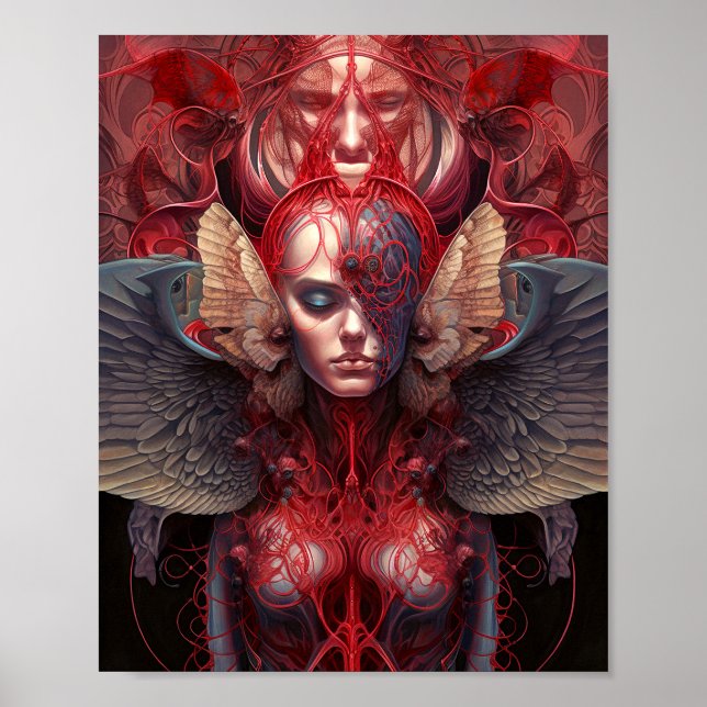 Surreal Angel Artwork Poster (Vorne)