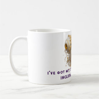 Surreal Barock Eyeballs mit Verziertem Gold Kaffeetasse