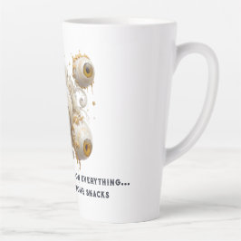 Surreal Barock Eyeballs mit Verziertem Gold Milchtasse