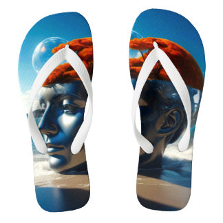 Surreal Beach Szenen Flip Flops