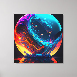 Surreal Bubble-In Leinwanddruck