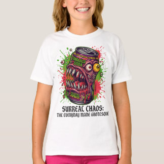 Surreal Carnage Soda Monster – Grotesque Chaos T-Shirt