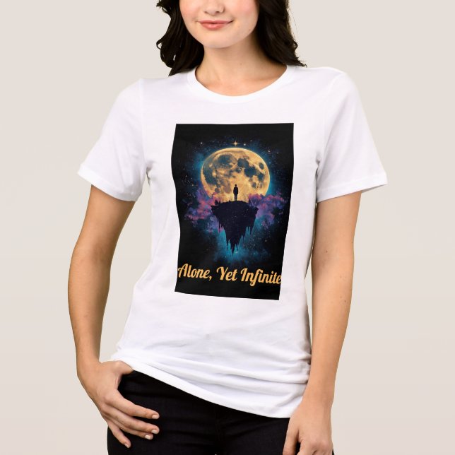 Surreal Cosmic Art T - Shirt | Dreamy Night Sky De (Vorderseite)