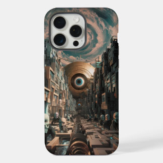 Surreal Cyberpunk City iPhone 15 Pro Max Hülle
