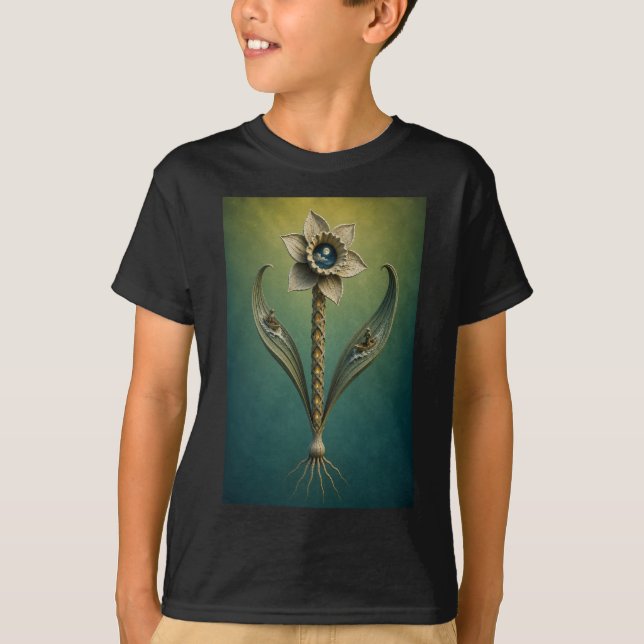 Surreal Daffodil Moonlight Fantasy T-Shirt (Vorderseite)