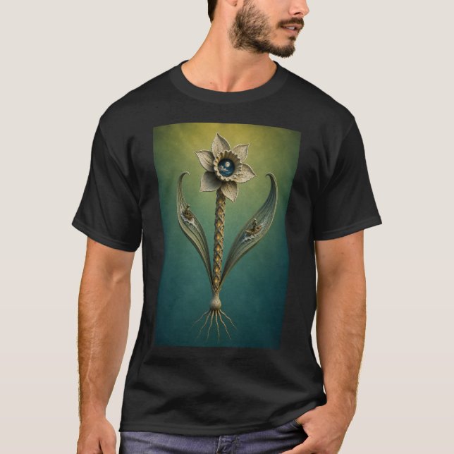 Surreal Daffodil Moonlight Fantasy T-Shirt (Vorderseite)