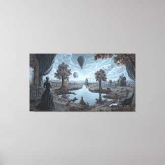 Surreal Digital Illustration Abstract Wall Art Dec Leinwanddruck