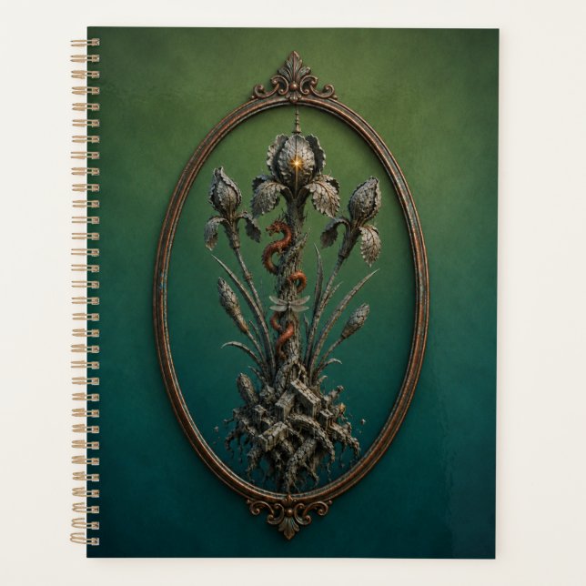 Surreal Dragon Iris Hardcover Notebook Planer (Vorderseite)