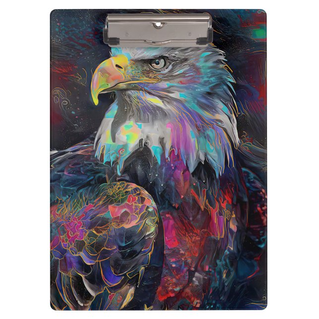 Surreal Eagle Klemmbrett (Vorderseite)