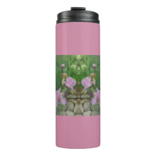 Surreal Fantasie-Iris-Blumenpfad Thermosbecher