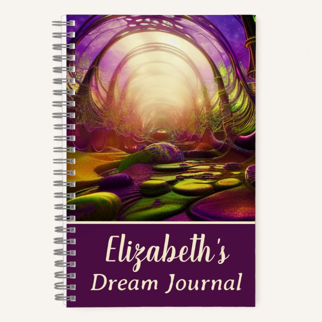 Surreal Fantasy Art Bedside Lucio Dream Journal Notizbuch (Vorderseite)