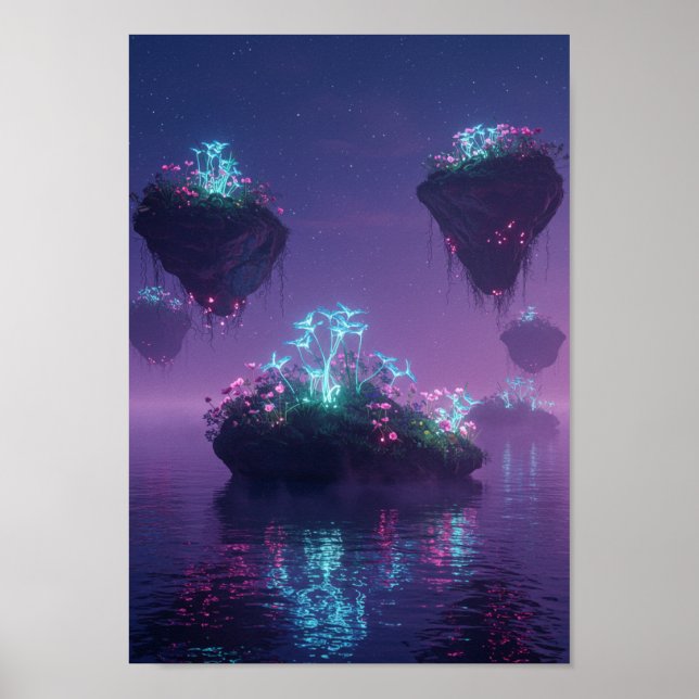 Surreal Fantasy Dreamscape Print Poster (Vorne)