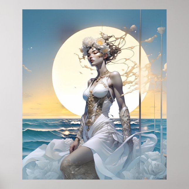 Surreal Fantasy Fantastische Girl Art Collection Poster (Vorne)