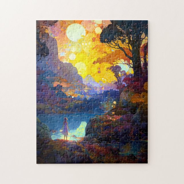 Surreal Fantasy Landschaft Art (Vertikal)