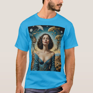 Surreal Fantasy Woman Fish T - Shirt