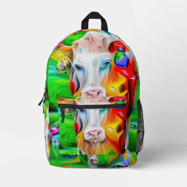 Surreal Farm Art Bedruckter Rucksack (Vorderseite)