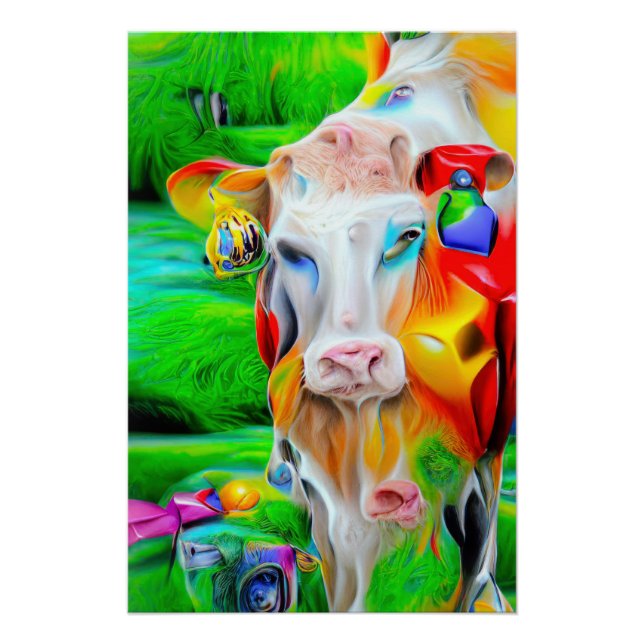 Surreal Farm Art Poster (Vorderseite)