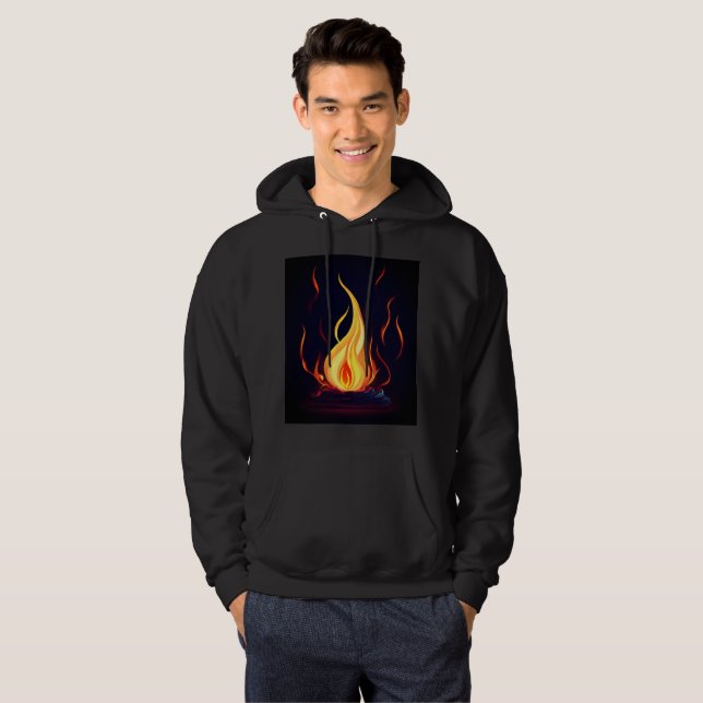 "Surreal Flame Vector Art - 4K Render for - - Hoodie (Vorne ganz)