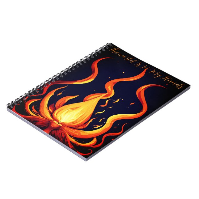 "Surreal Flame Vector Art-4K Render for - - Notizblock (Linke Seite)