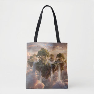 Surreal Floating Islands with Waterfall Tasche