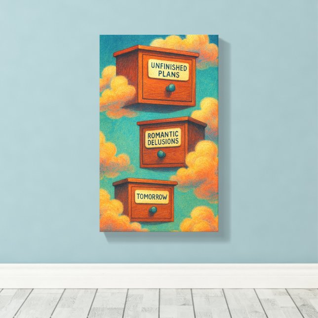 Surreal Floinet Leinwand Wall Kunstgeschenk (Insitu (Holzboden))