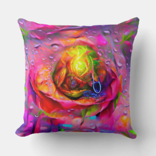 Surreal Floral Art Kissen