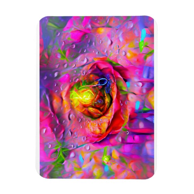 Surreal Floral Art Magnet (Vertikal)