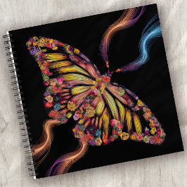 Surreal Floral Butterfly Notizbuch