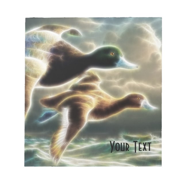 Surreal Flying Mallard Ducks Notepad Notizblock (Vorderseite)