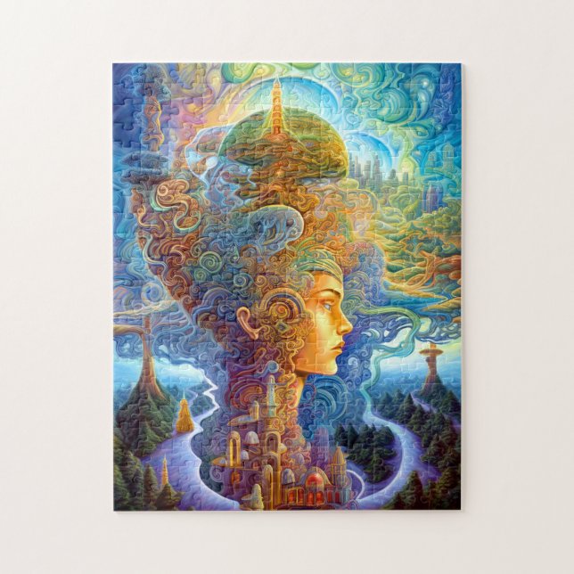 Surreal Frauenlandschaft Fantasy Art (Vertikal)