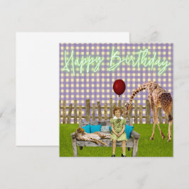 Surreal Girl and Zoanimals Funky Birthday