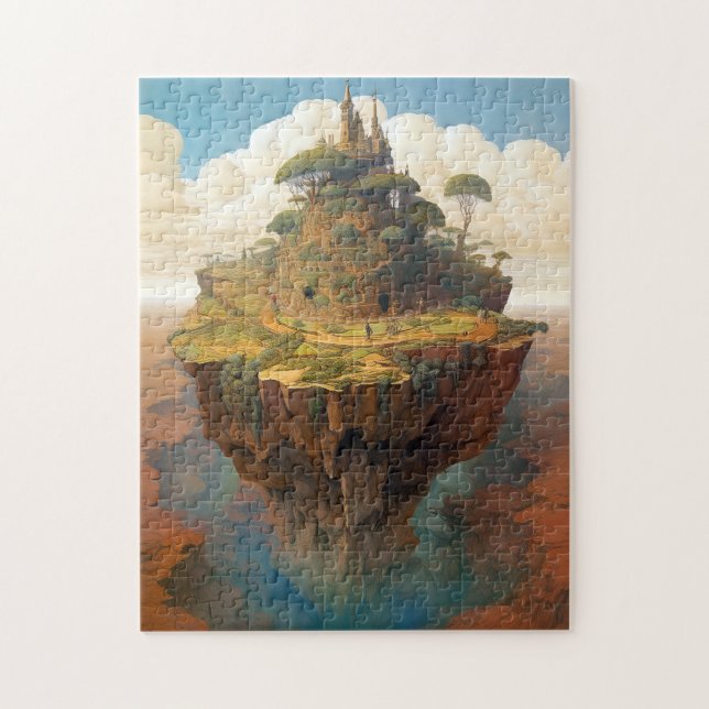 Surreal Island Landschaft Fantasy Art (Vertikal)