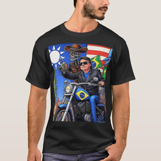 Surreal Journey on Wheels: Patriots from Beyond T-Shirt (Vorderseite)