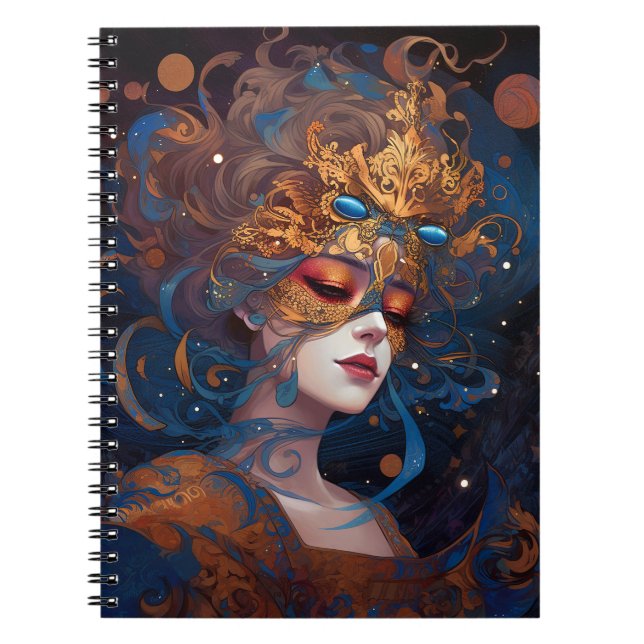 Surreal Lady Fantasy Art Notizblock (Vorderseite)