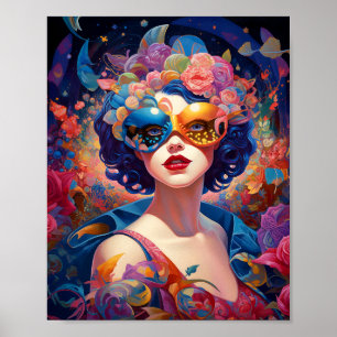 Surreal Lady Fantasy Art Poster