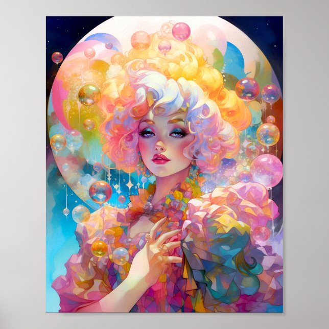Surreal Lady Fantasy Art Poster (Vorne)