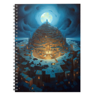 Surreal Landscity Fantasy Art Notizblock