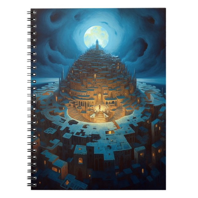 Surreal Landscity Fantasy Art Notizblock (Vorderseite)