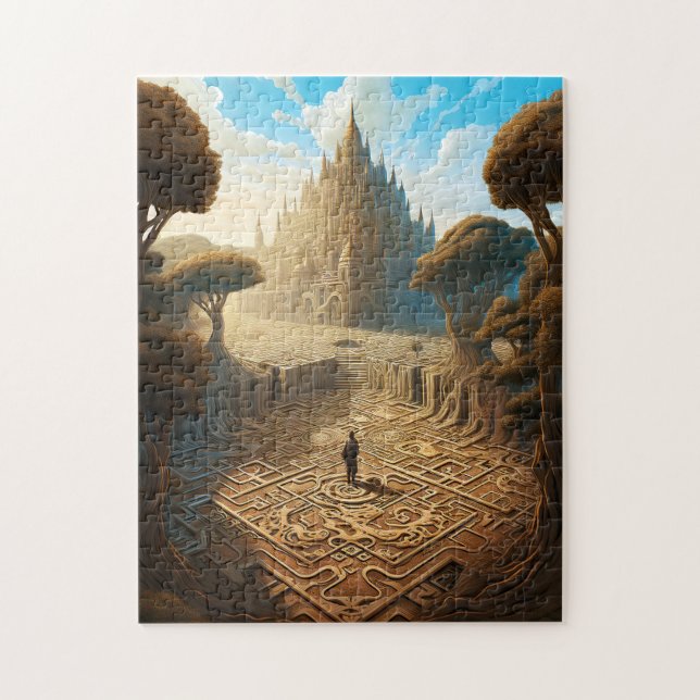 Surreal Maze Burg Fantastische Bergwelten (Vertikal)