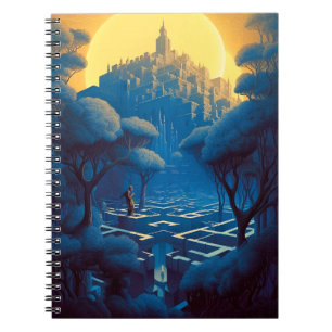 Surreal Maze City Notizblock