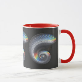 Surreal metallische versteinerte Tasse