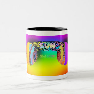 SURREAL MINIMALISTISCHE SONNENBRILLE Neuheit Zweifarbige Tasse