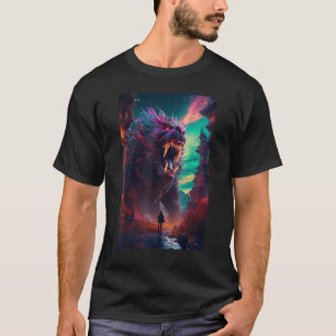 Surreal Monster Traummusik EDM Rave Festival Moon T-Shirt