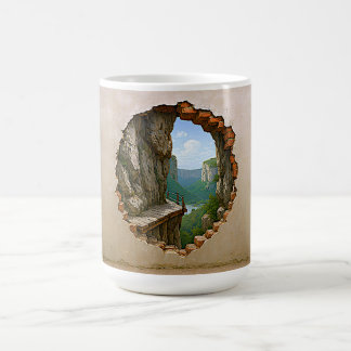 Surreal Mountain View Art Kaffeetasse